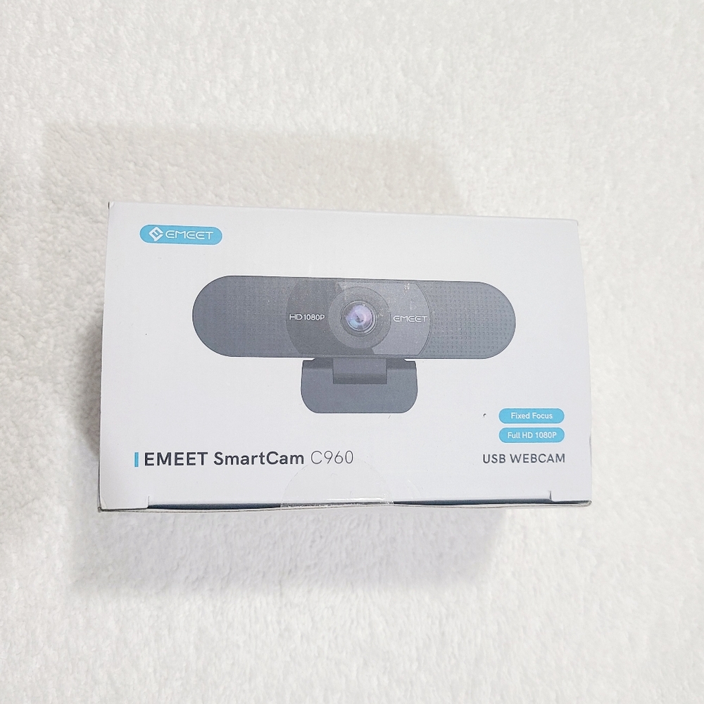 Webcam New eMeet C960 1080p Full HD Computer Streaming Webcam -USB Webcam-Black